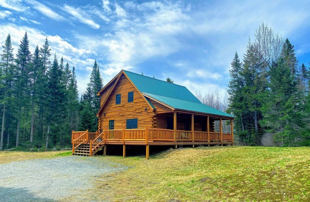 40PL Log cabin - AC, in the White Mountains,