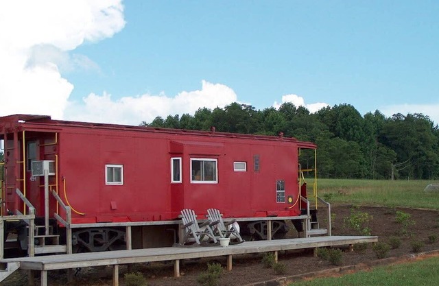 #494 - Authentic Railroad Cabooses And Depot Just Off The Blue Ridge Parkway