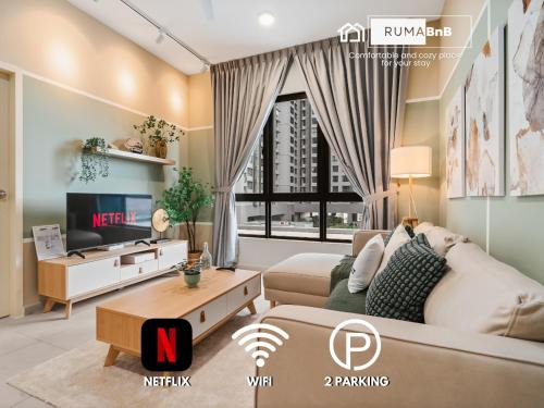 4BR Matcha-Inspired Home at Meta Residence by RumaBnB