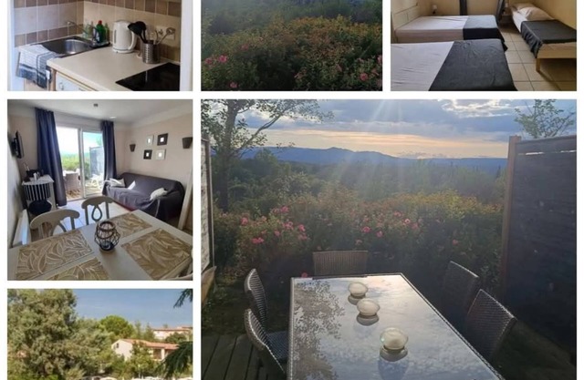 5-person accommodation in a vacation village with swimming pools in Ardèche