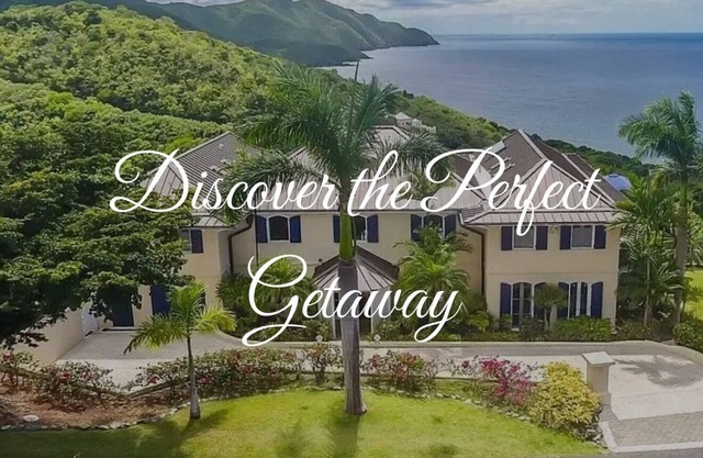 6 Beds 8 Bath Luxury St Croix Home Gorgeous View of Caribbean Sea to Rain Forest