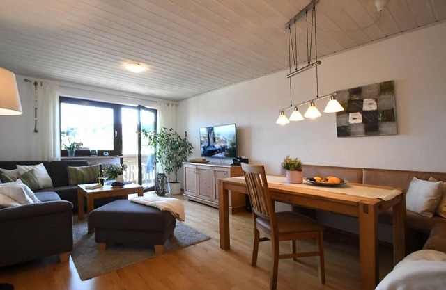70qm große Ferienwohnung mit zwei Schlafzimmern und Balkon