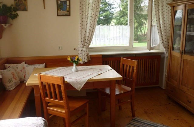 80 sqm vacation apartment with two bedrooms and barbecue and campfire area
