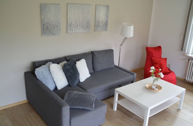 90 sqm sunny apartment with garden use