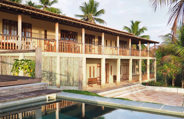 A fenced mansion with security cameras!
