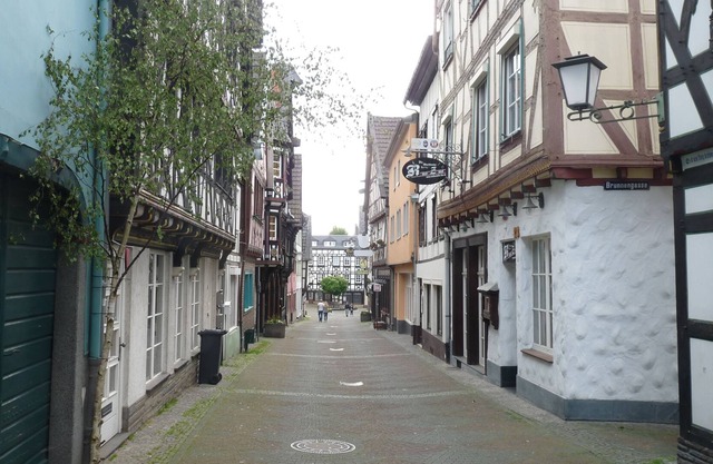 A romantic rest in the old town of Linz am Rhein