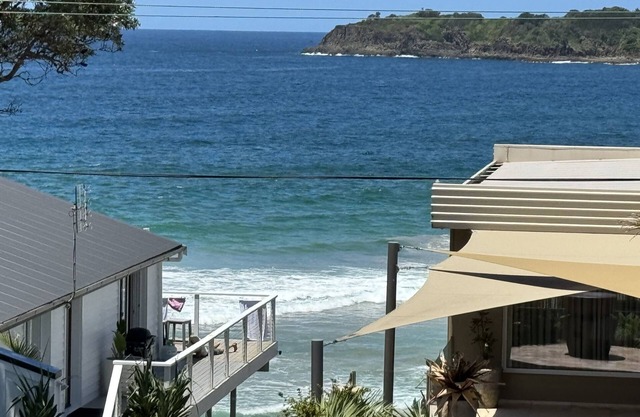 Across the road from the beach, great view, off street parking 4 cars & a boat