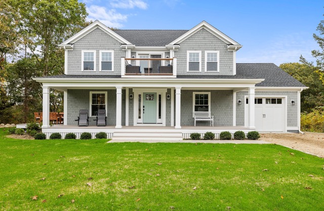 Across the street from Old Silver Beach; New house with hot tub. Sleeps 12.