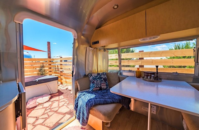 Airstream w/ Private Hot Tub (Unit K) - 4 Person Airstream with Private Hot Tub