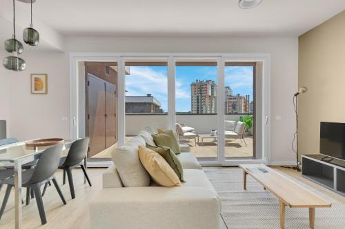 Airy Apartments with Balcony & Garage
