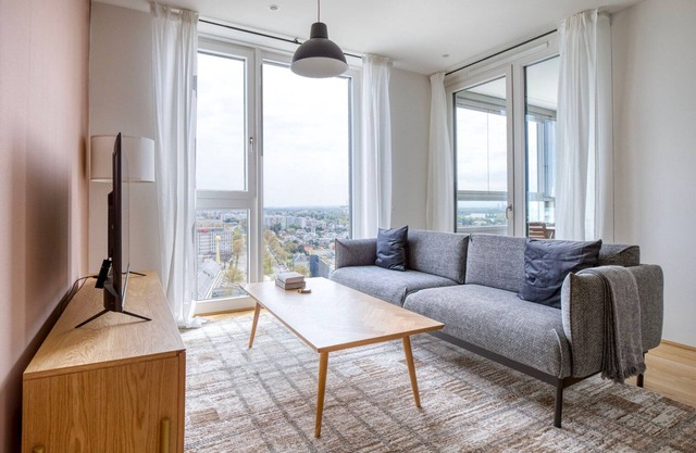 Airy Donaustadt 1BR w/Gym & Rooftop Pool, nr U1, by Blueground