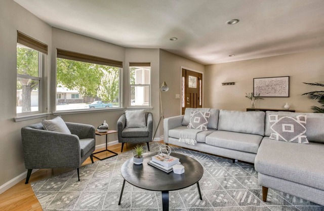 Airy San Jose 4BR w/Garage, Backyard + Patio, nr Tech, by Blueground