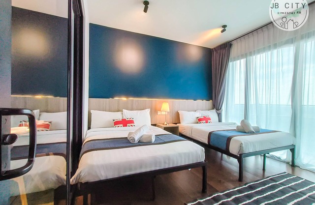 Almas Tokyo suites 4pax (Wi-Fi) @ JB City Homestay