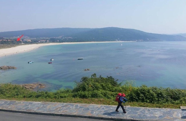 Along Camino De Santiago first line of the beach.