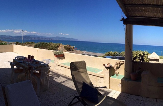 Amazing terrace on the beach between Milazzo and Tindari