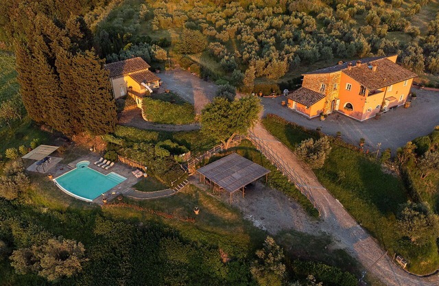 Amazing florentine Villa Casale with 2 private pool and chiledren playgarden strategically ori.