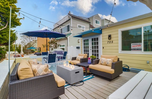 Amazing single family home just steps to the ocean in Mission Beach.