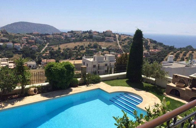 Anavyssos Dream Villa with Pool and Sea View