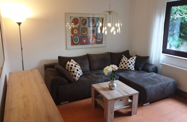 Andina's apartment, central and right on the forest