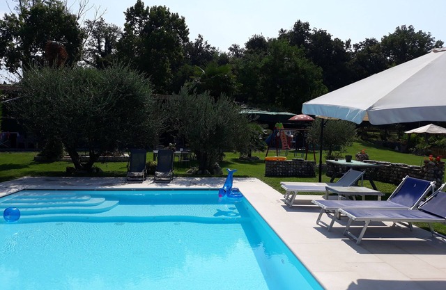 Apartment in the green hinterland moraine hills inland Lake Garda
