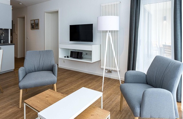 Apartment Nahe der Nordsee mit Terrasse, Parkplatz, Schwimmbad- & Saunanutzung