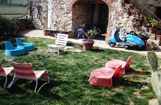apartment with garden in an ancient medieval farm