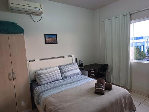 Apart próximo a Unimed, Catedral e HSA de 2 quartos com AR, mini-Academia e garagem no Centro-sul