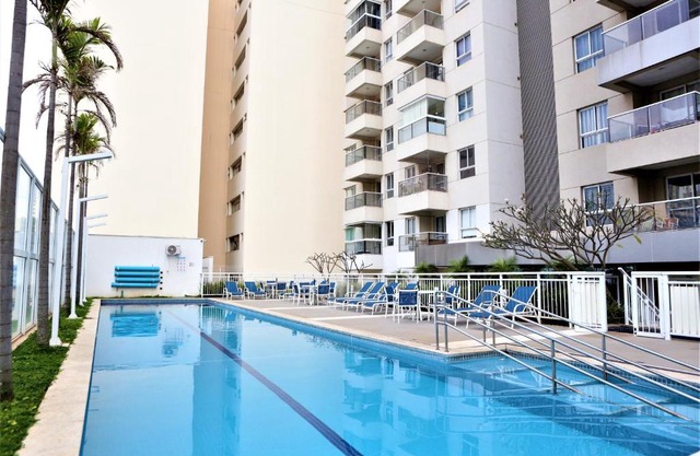 Apartamento 1903 no Bosque com quarto cozinha completa e vaga de garagem