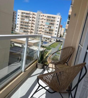 Apartamento aconchegante com piscina à 4km da Praia de Aruana