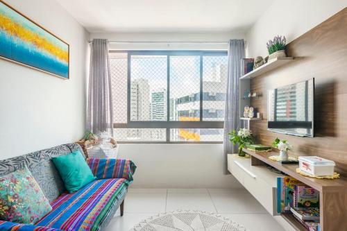 Apartamento agradável de dois quartos, perto do Aeroporto e Praia de Boa Viagem.