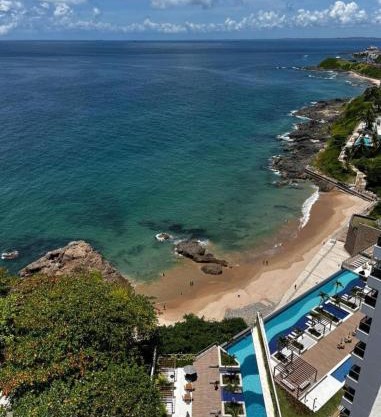 Apartamento alto padrão Salvador BC1309 Pé na Areia Vista Mar Barra Ondina