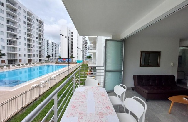 Apartamento Aqualina Orange Piso 2 Aire Acondicionado Vista a piscina