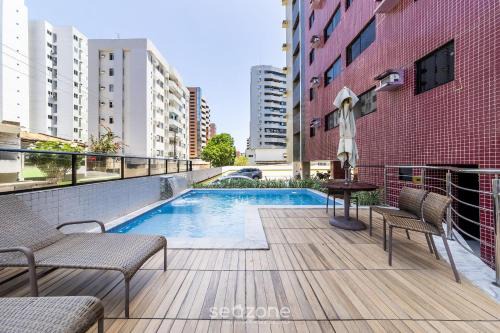 Apartamento c/Piscina 500m da Praia SOH1102