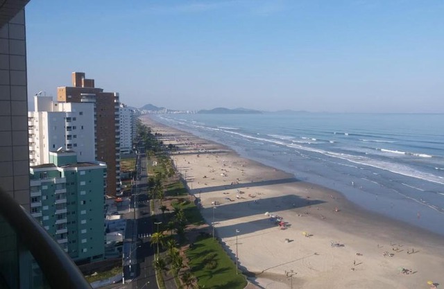 Apartamento Frente ao Mar com linda vista - Praia Grande