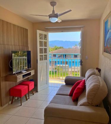 Apartamento Praia Grande Tenório pé na areia c/ar