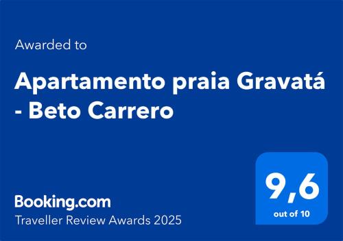 Apartamento praia Gravatá - Beto Carrero