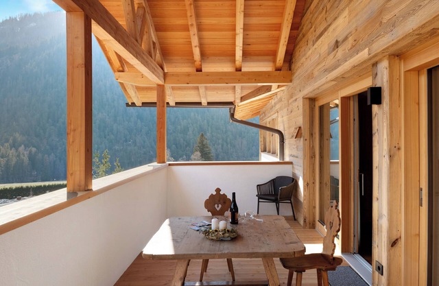 Apartment 'Les Ciases Chalets Dolomites Apt 5' with Private Terrace, Balcony and Wi-Fi