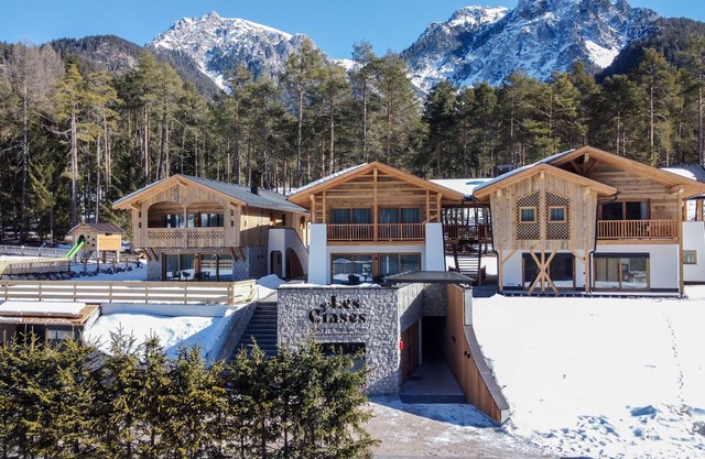 Apartment "Les Ciases Chalets Dolomites Apt 4" with Private Balcony, Shared Sauna & Wi-Fi
