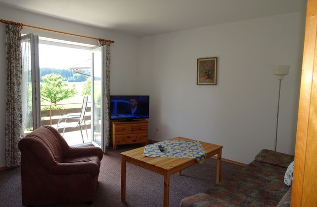 Apartment 2a - south-facing balcony with mountain view, 50 sqm