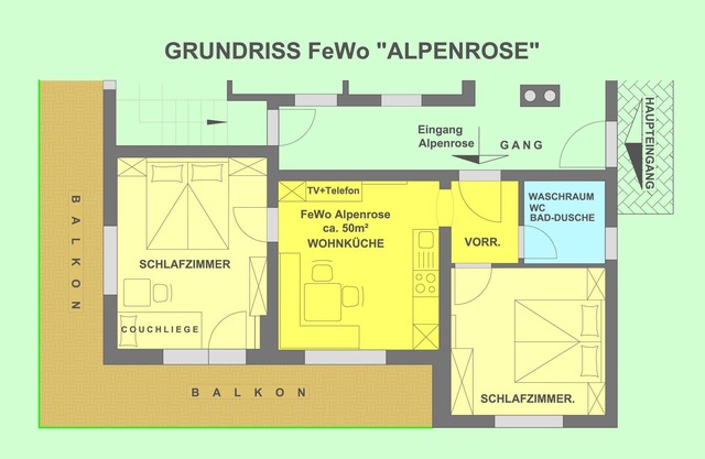 Apartment - ALPENROSE - Appartements Lechner