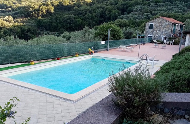 Apartment "Bilocale Terra" with mountain view, swimming pool, Wi-Fi, A/C, terrace & garden