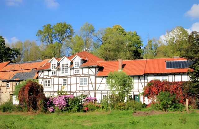 Apartment 'Die Fuchsmühle' with Shared Terrace, Shared Garden and Wi-Fi