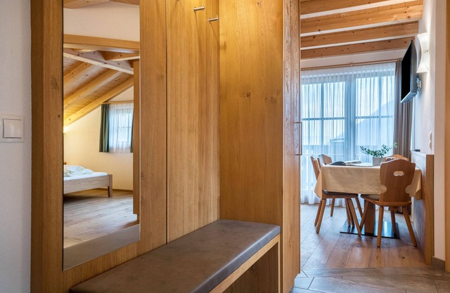 Apartment 'Feldererhof Apt Dolomitenblick' with Mountain View, Shared Garden and Wi-Fi