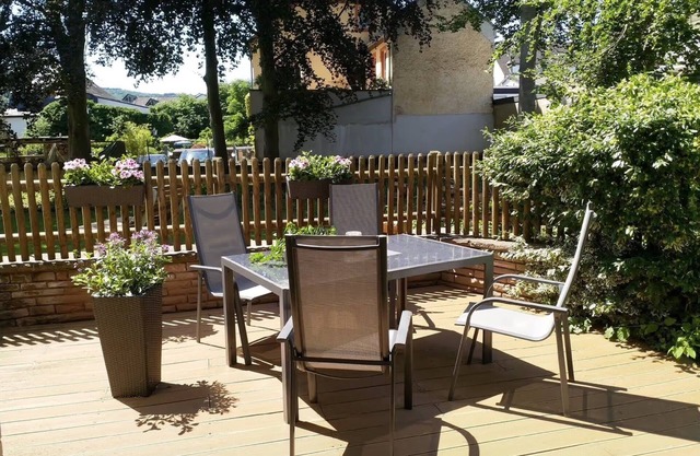 Apartment 'Ferienwohnung Schlossberg' with Private Terrace, Private Garden and Balcony