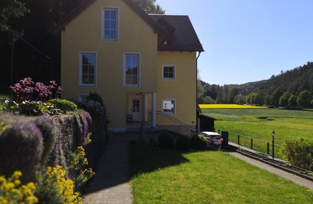 Apartment 'Ferienhaus Am Bach' with Private Terrace and Wi-Fi