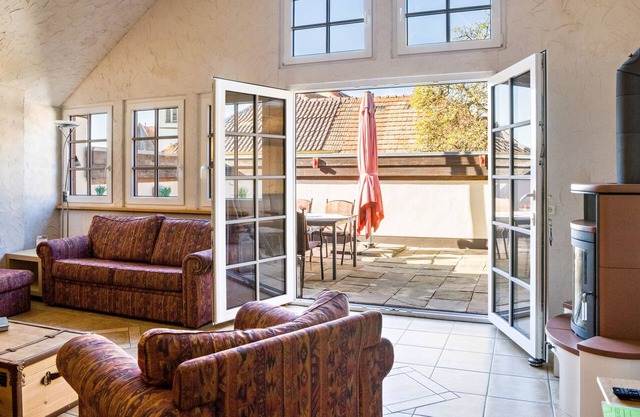 Apartment 'Ferienwohnung Terrasse' with Private Terrace, Shared Garden and Wi-Fi
