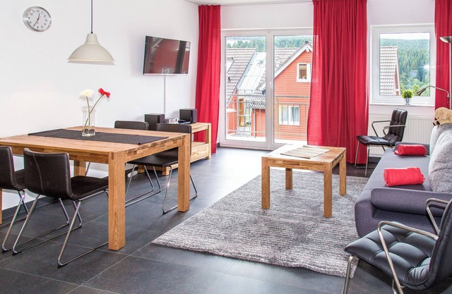 Apartment 'Ferienwohnung Tannenblick 3-4' with Mountain View, Balcony and Wi-Fi