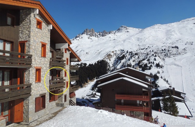 Apartment/flat at the bottom of the runs in the heart of the three vallees