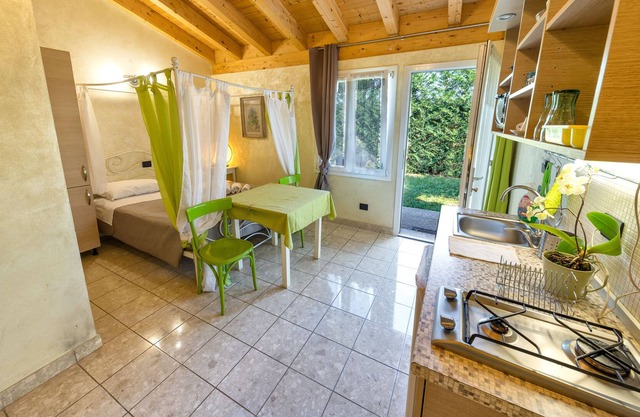 Apartment for 3 people in the village with garden