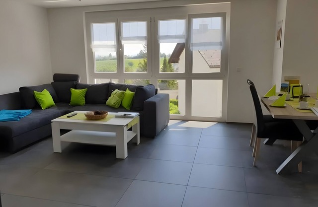 Apartment 'Haldenweg' with Mountain View, Shared Garden and Balcony